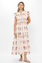 Oliphant Scallop Pintuck Maxi Dress in Taormina Cream