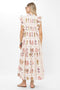 Oliphant Scallop Pintuck Maxi Dress in Taormina Cream