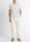 Vince Marina Stripe Italian Cotton-Linen Cabana Shirt