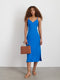 Alex Mill Carly Cami Dress In Cupro - Cunningham Blue