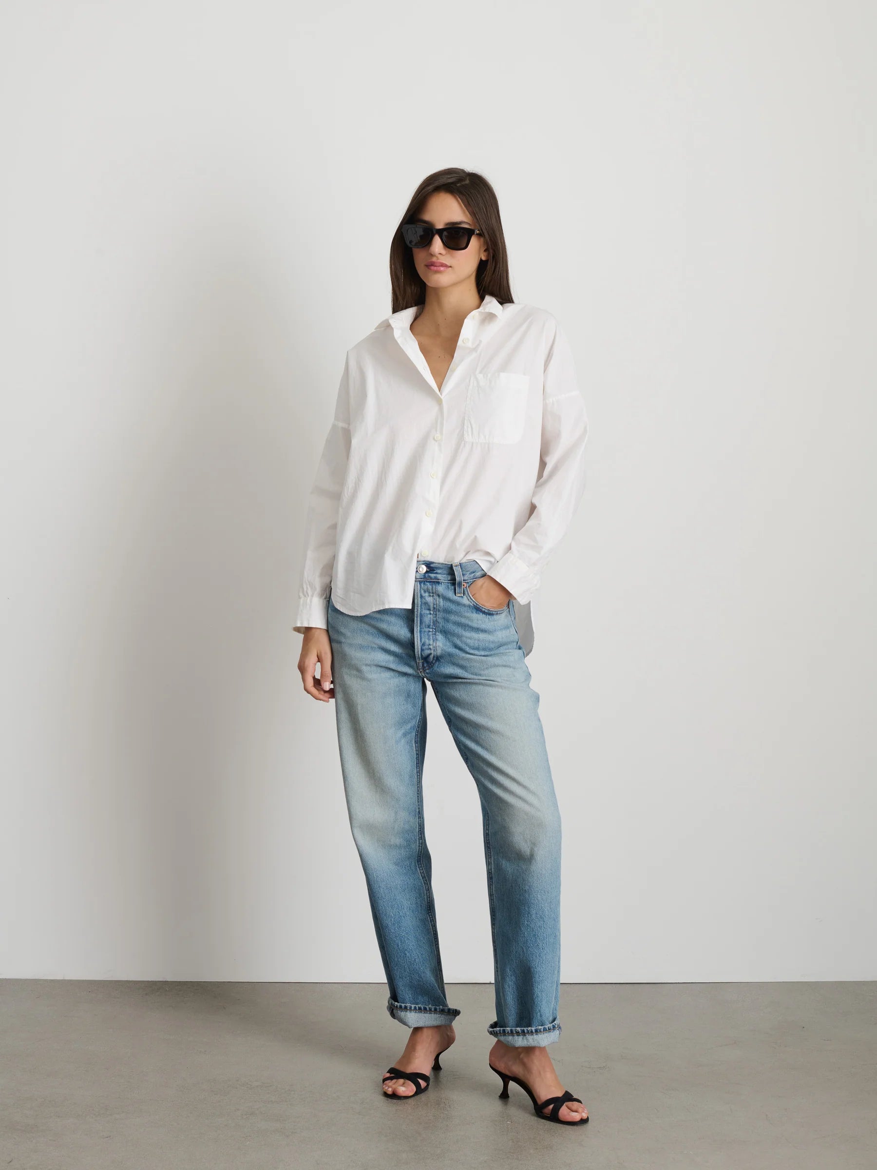 Alex Mill Standard Jo Shirt In Paper Cotton - White
