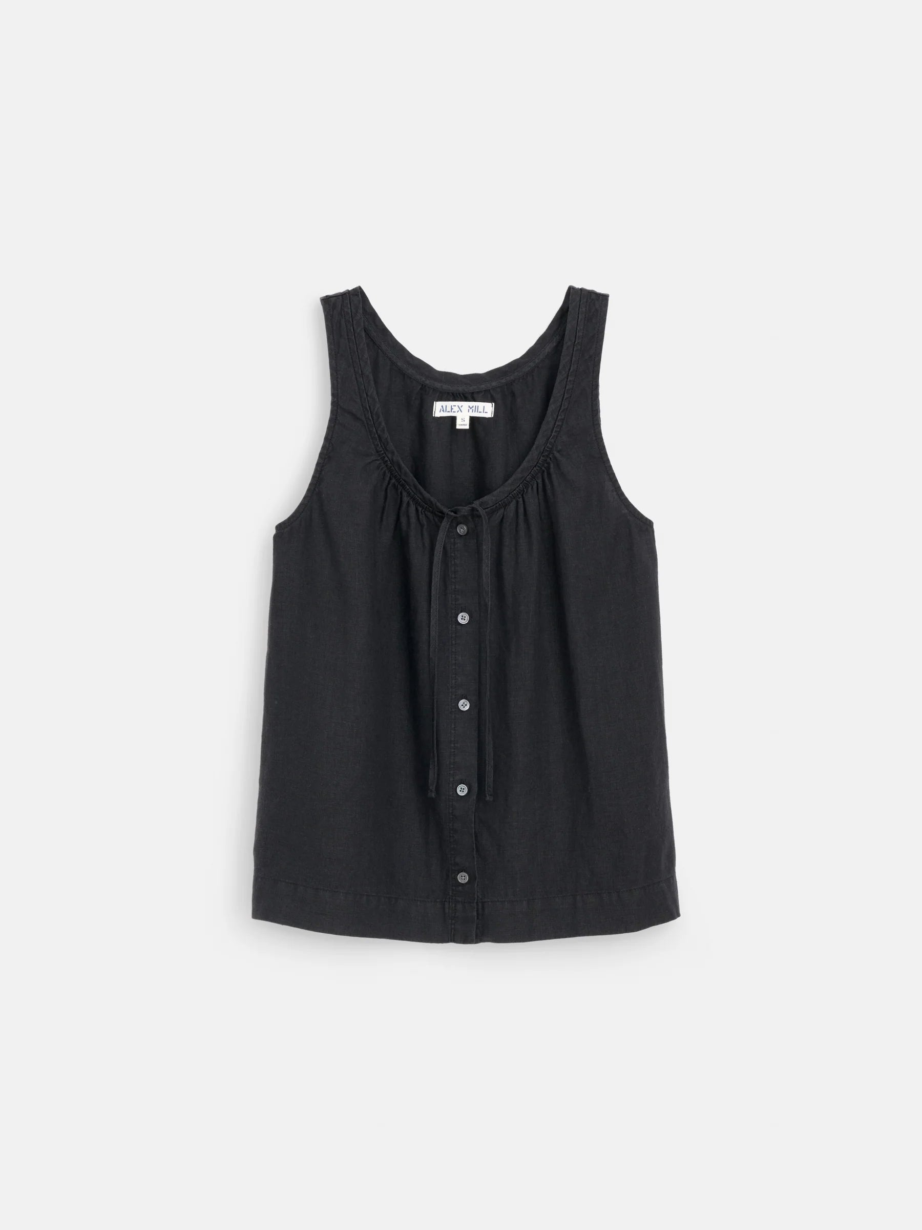 Alex Mill Sidney Top in Linen- Black