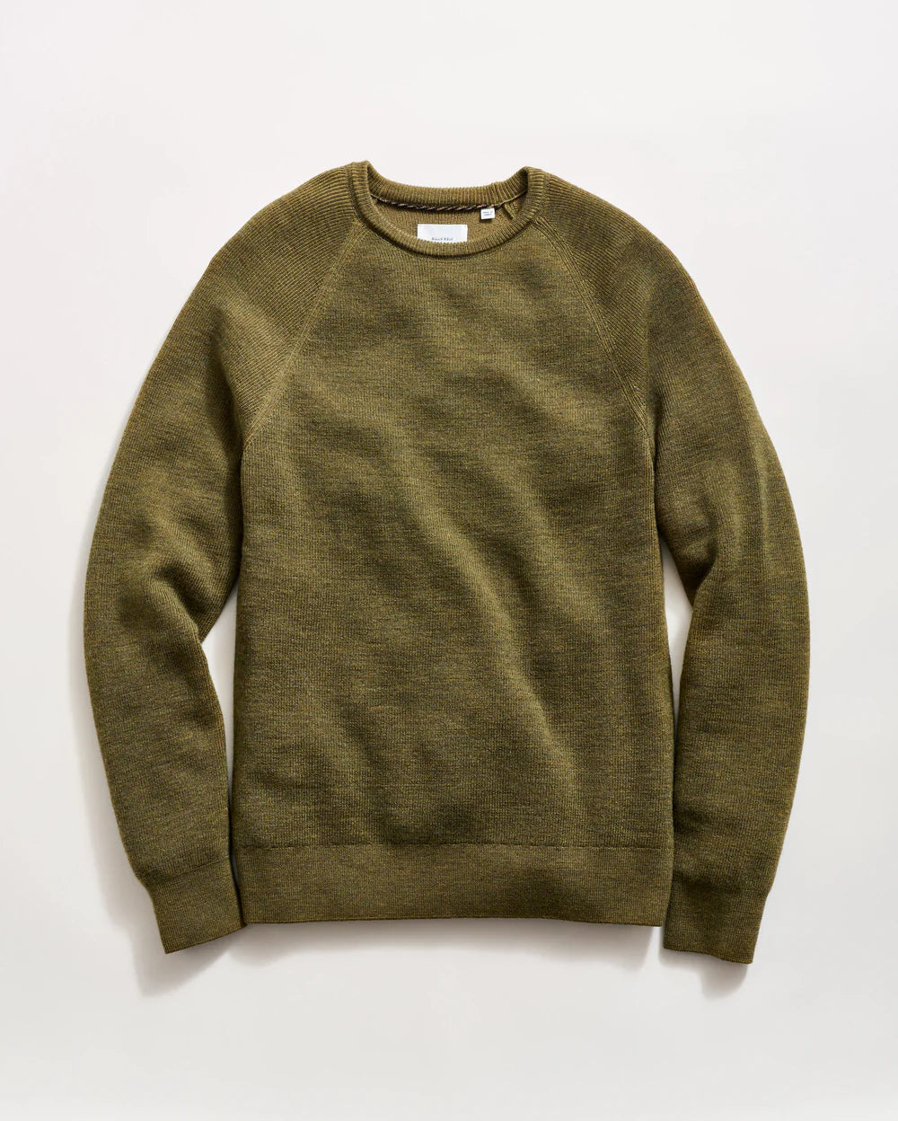 Billy Reid Bishop Rib Crew - Dark Olive