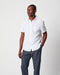 Billy Reid Short Sleeve Jacquard Cypress Shirt - White