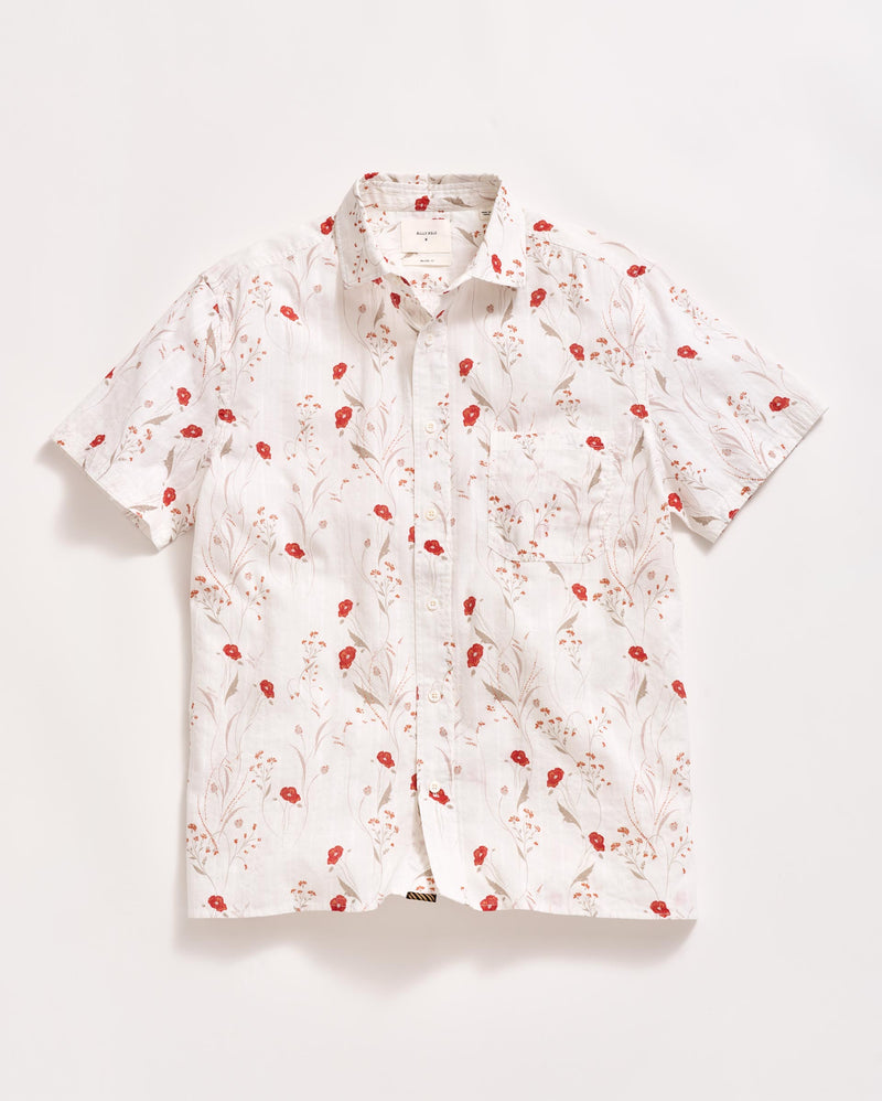 Billy Reid Short Sleeve Poppy Treme Shirt