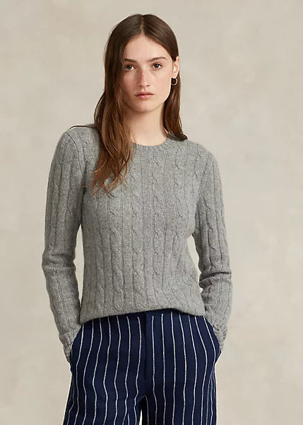 Polo Ralph Lauren Cable-Knit Cashmere Sweater - Grey – Quattro Tizi Polo Ralph Lauren Cable-Knit Cashmere Sweater - Grey – Quattro Tizi