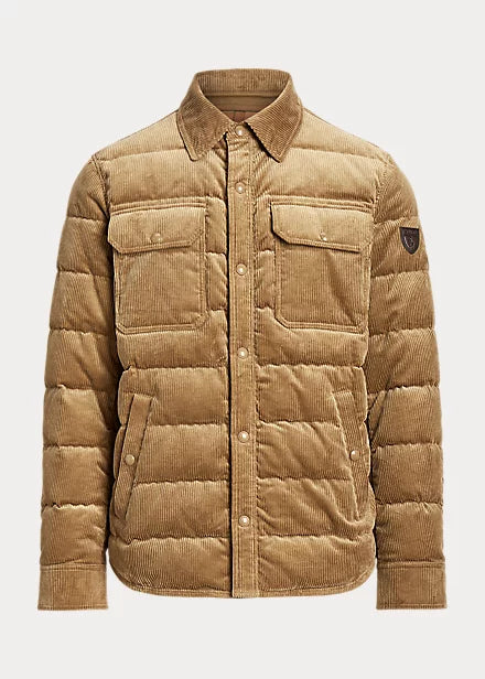 Polo Ralph Lauren Quilted Corduroy Down Jacket - Dispatch Tan