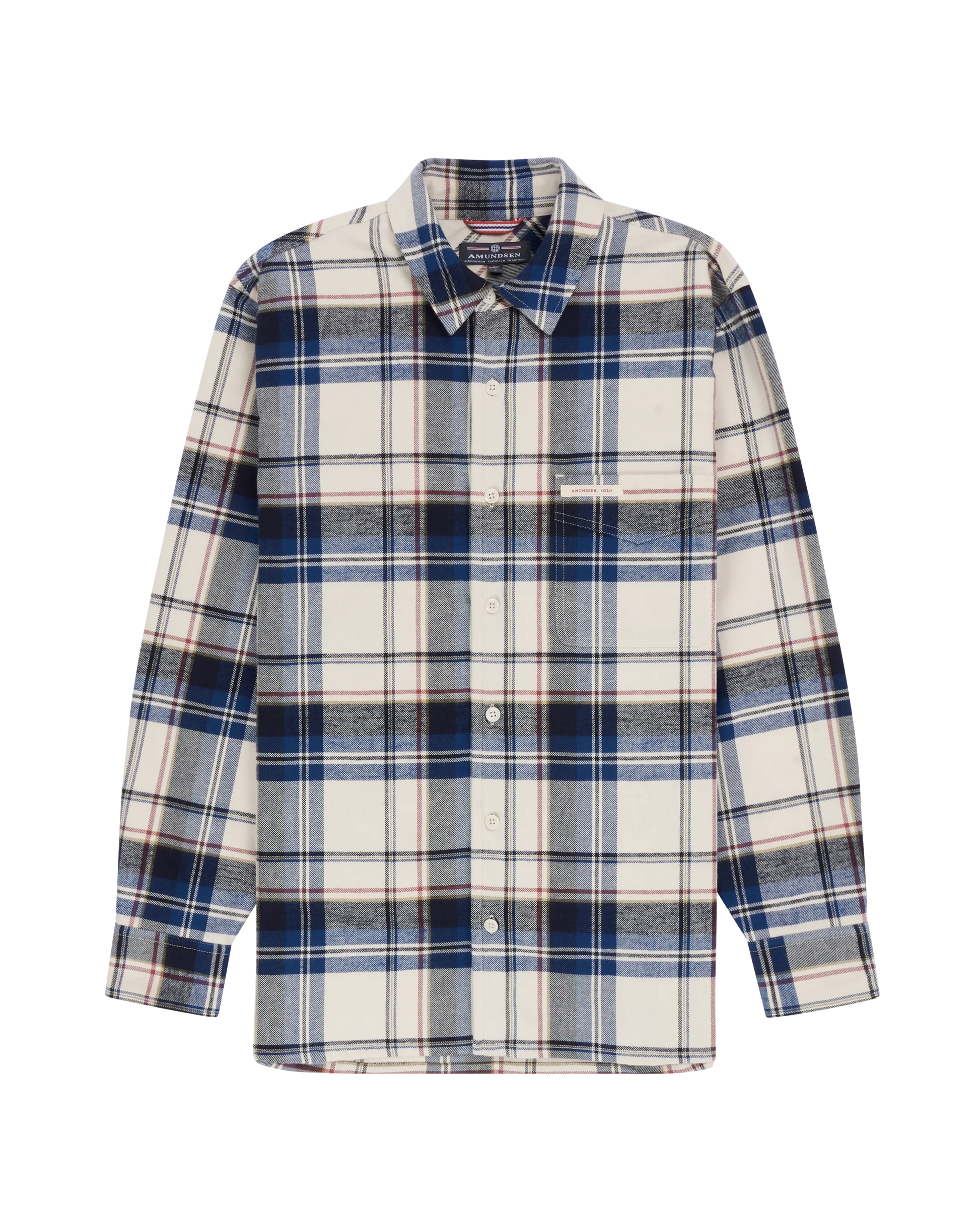 Amundsen Framhein Flannel Shirt Pattern- Faded Navy