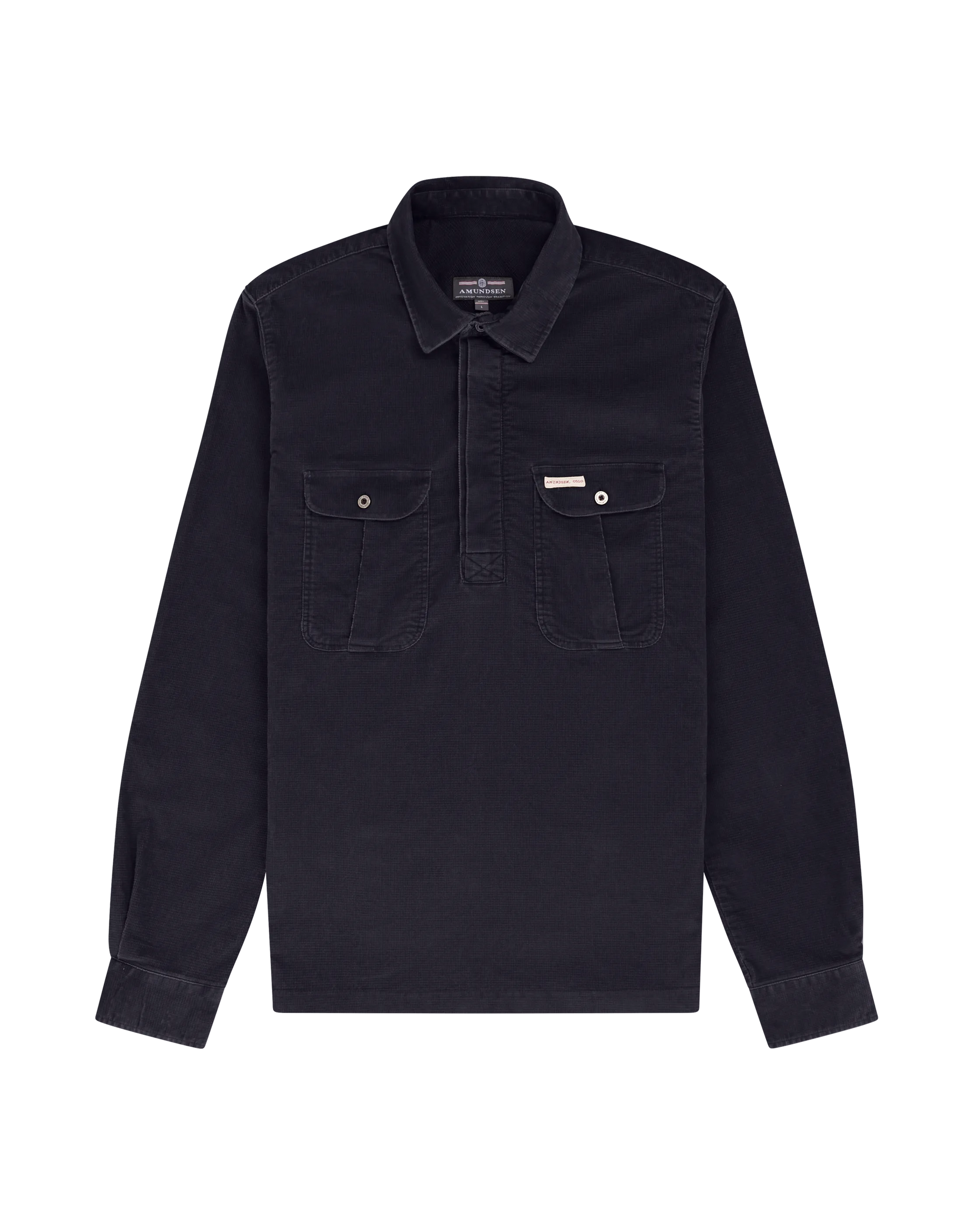 Amundsen Ranger Velvet Half-Zip Shirt - Faded Navy