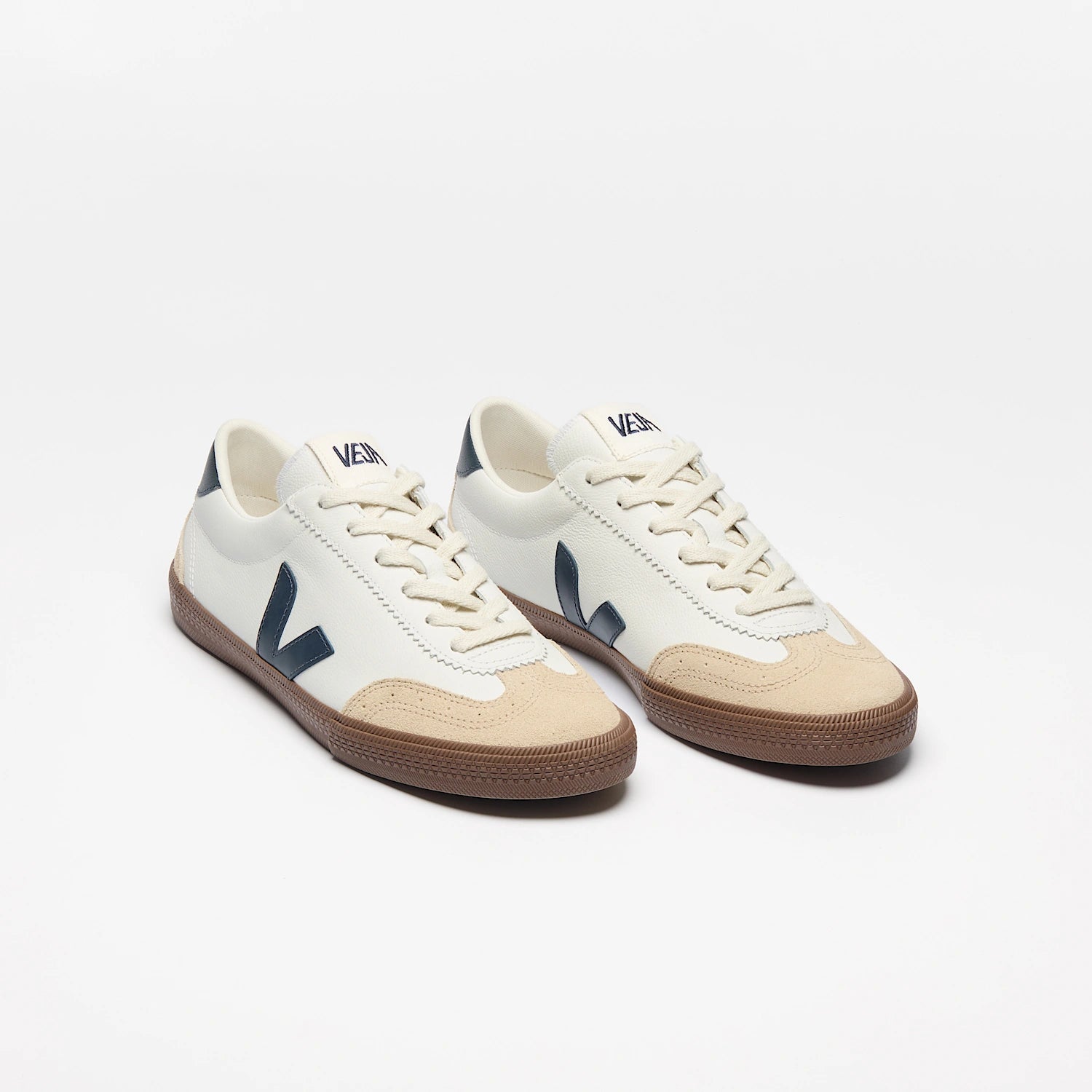 Veja Men's Volley Leather White Nautico Bark