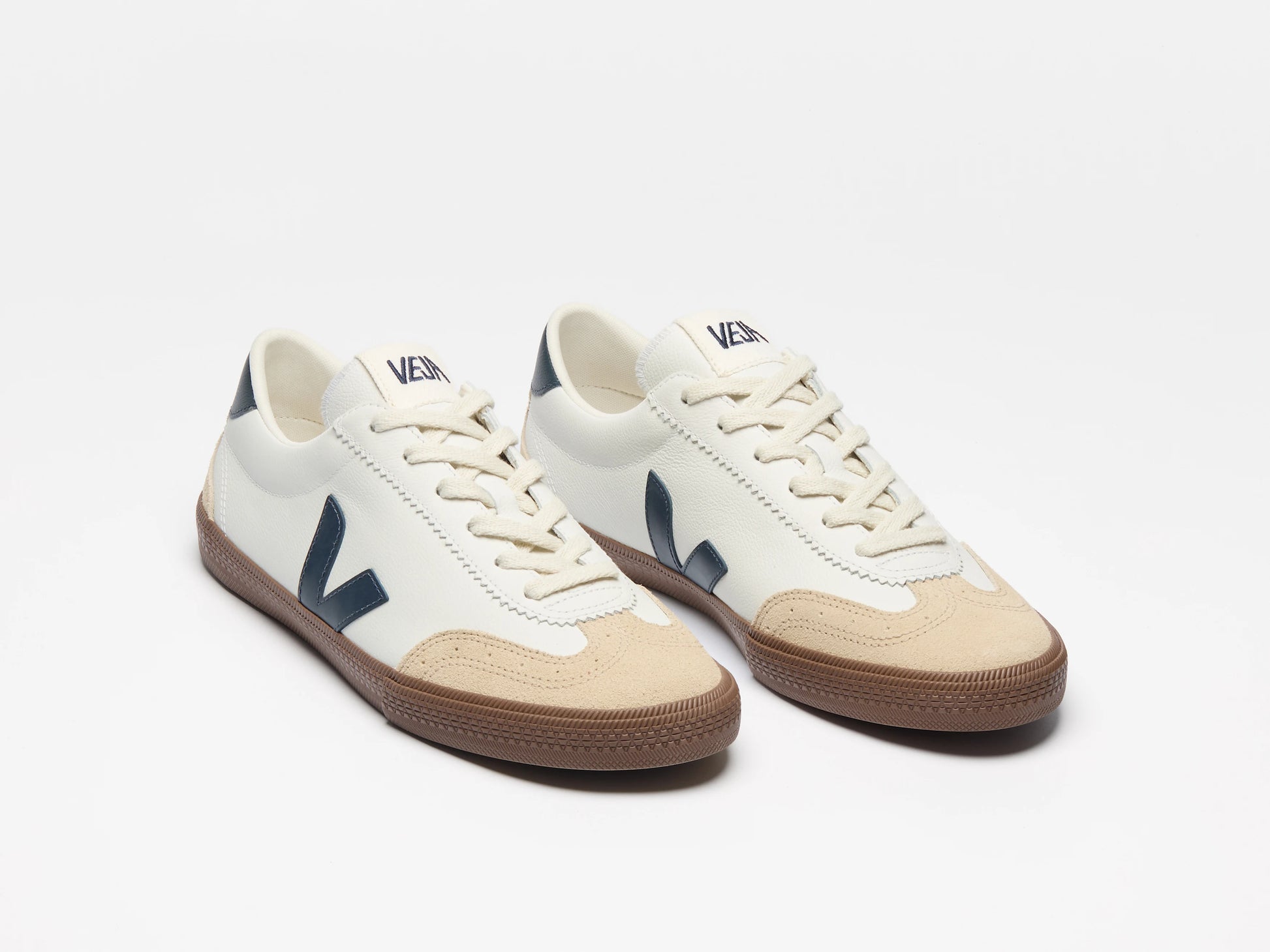 Veja Women's Volley Leather White Nautico Bark