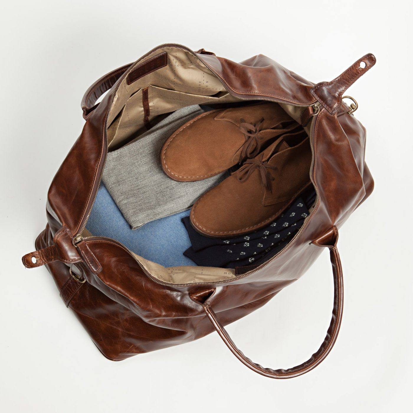 Moore and Giles Benedict Weekend Bag - Brompton Brown
