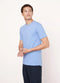 Vince Garment Dye Short Sleeve Shirt - Washed Periwinkle