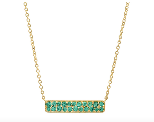 Emerald Staple Necklace