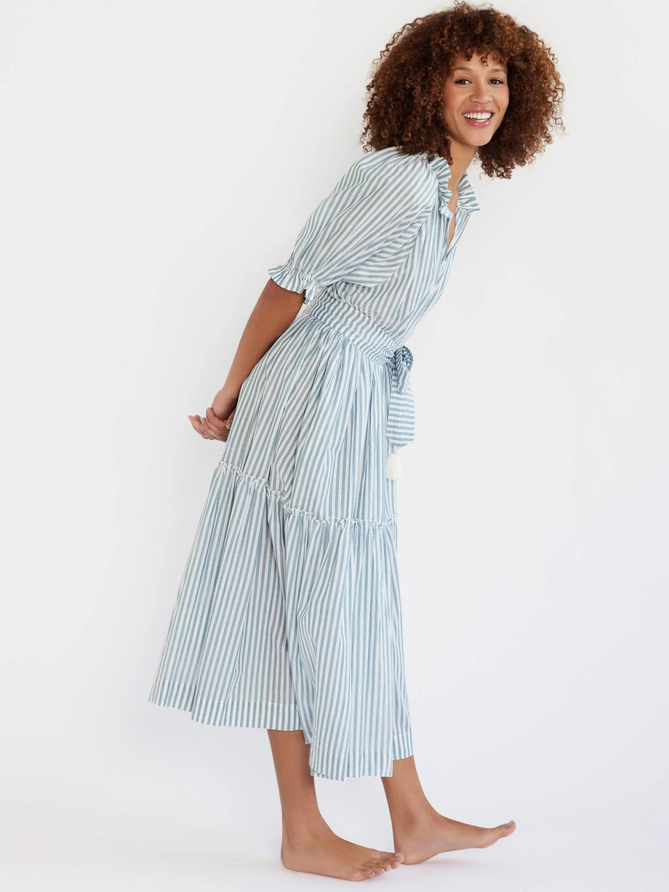 Mille Zoe Dress in Calais Stripe