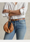Polo Ralph Lauren Polo ID Calfskin Mini Shoulder Bag - Tan