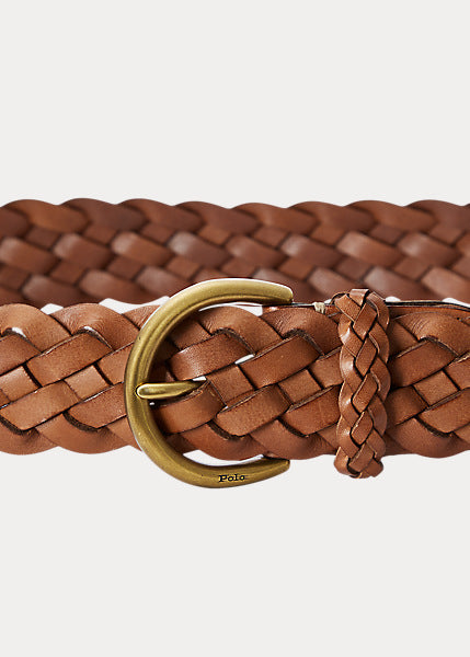 Polo Ralph Lauren Braided Calfskin Belt - Brown