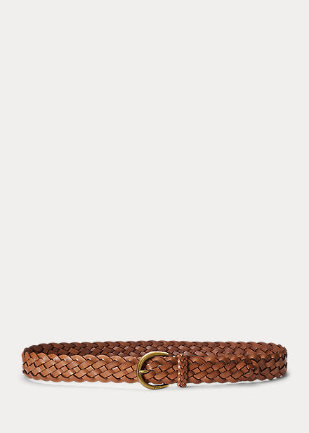 Polo Ralph Lauren  Braided Calfskin Belt  - Brown