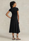 Polo Ralph Lauren Stretch-Cotton Blend Tee Dress - Black