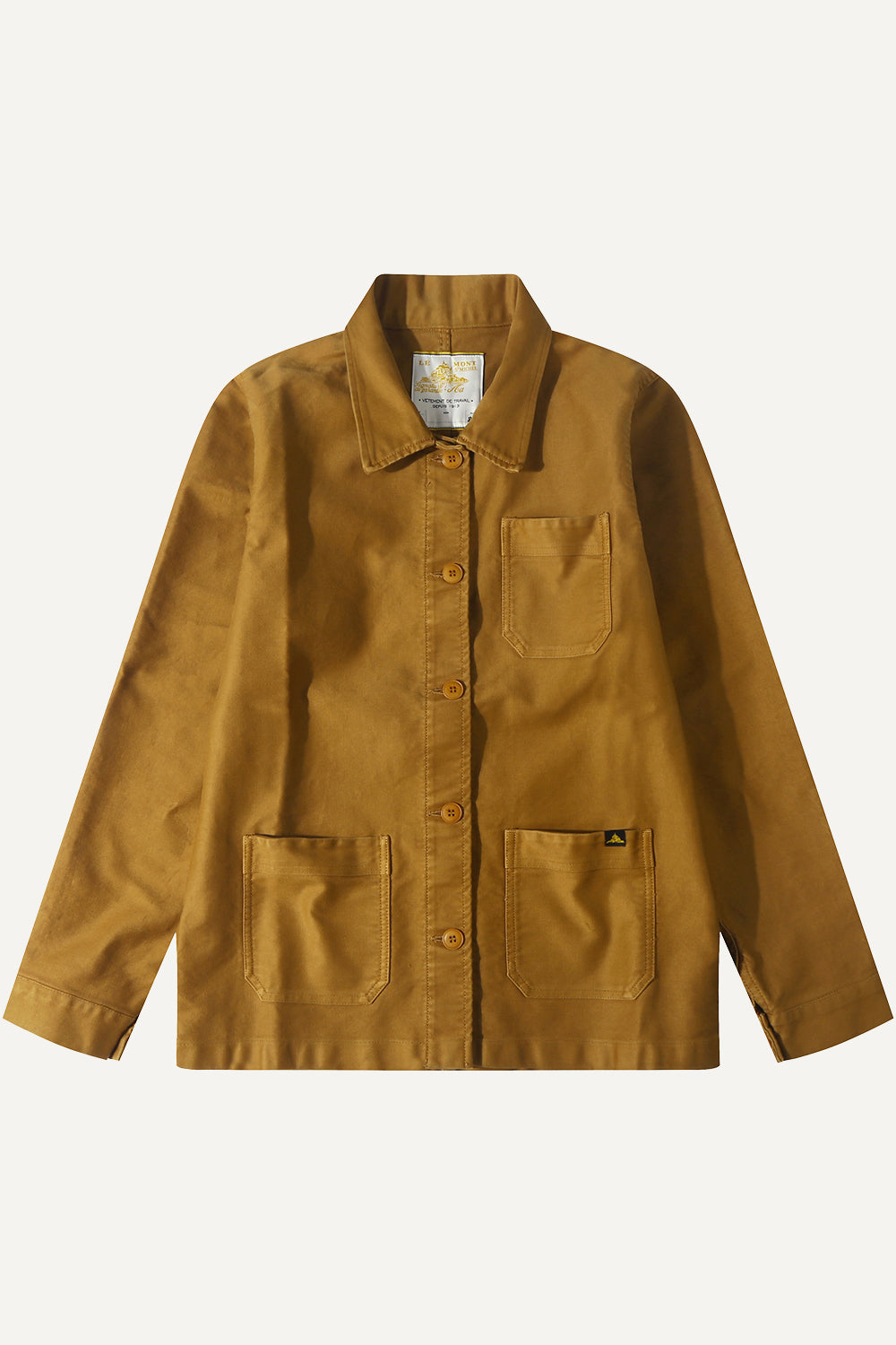 Le Mont St Michel Moleskin Work Jacket  - Amber