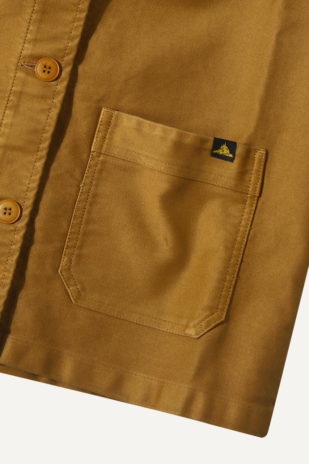 Le Mont St Michel Moleskin Work Jacket  - Amber