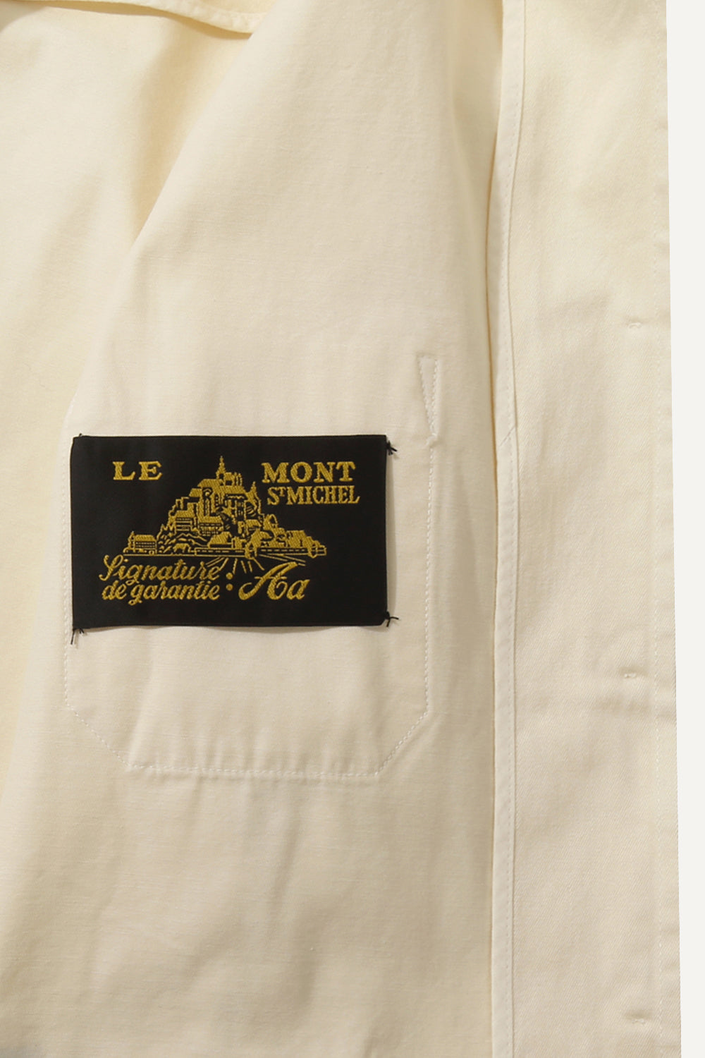Le Mont St Michel Gabardine Work Jacket - Ivory