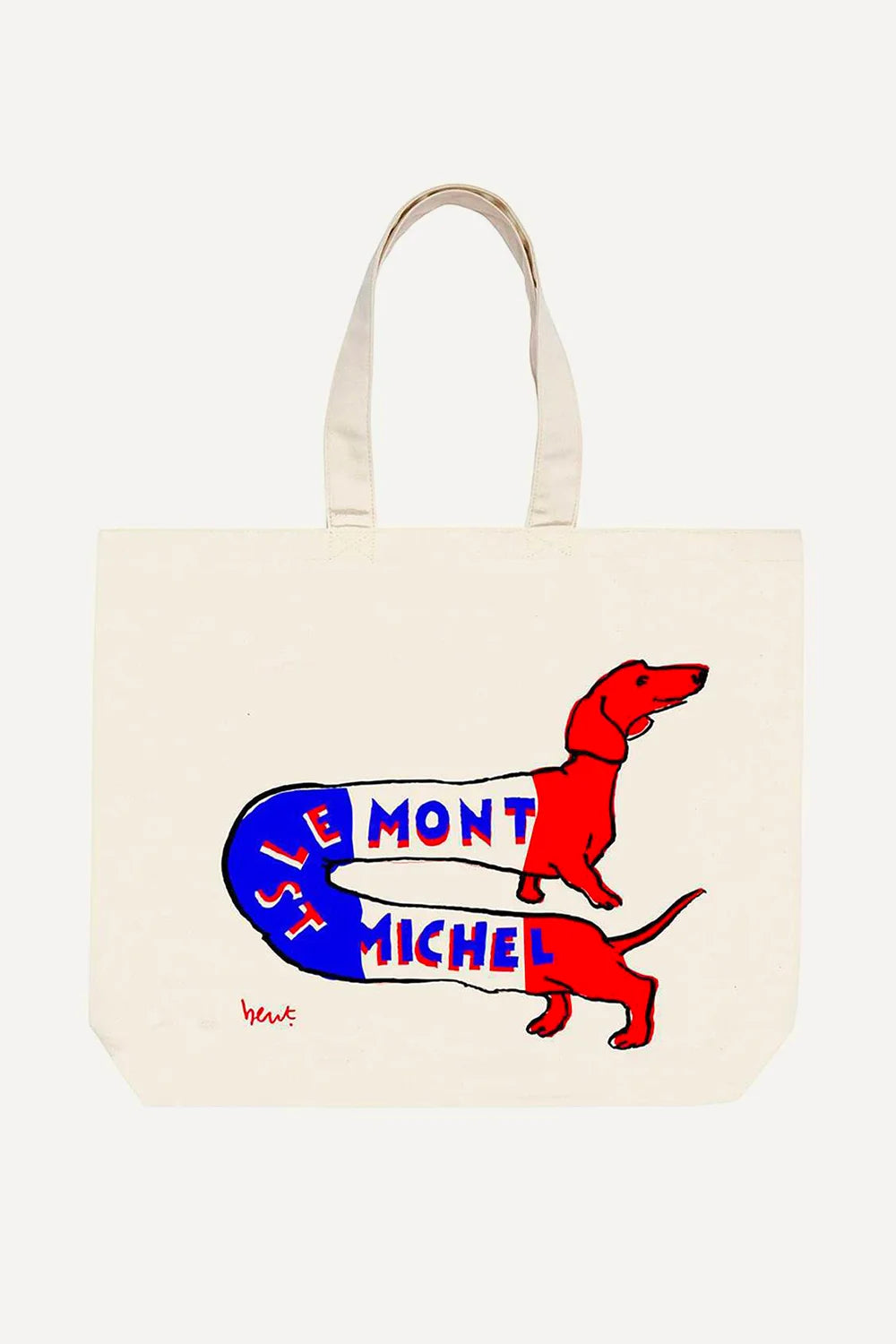 Le Mont Saint Michel Tote Bag Dog