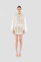 Le Superbe Sparkling Femme Blouse - Sheer White