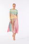 Le Superbe Scattered Clouds Pleated Skirt - Sparkling Surf