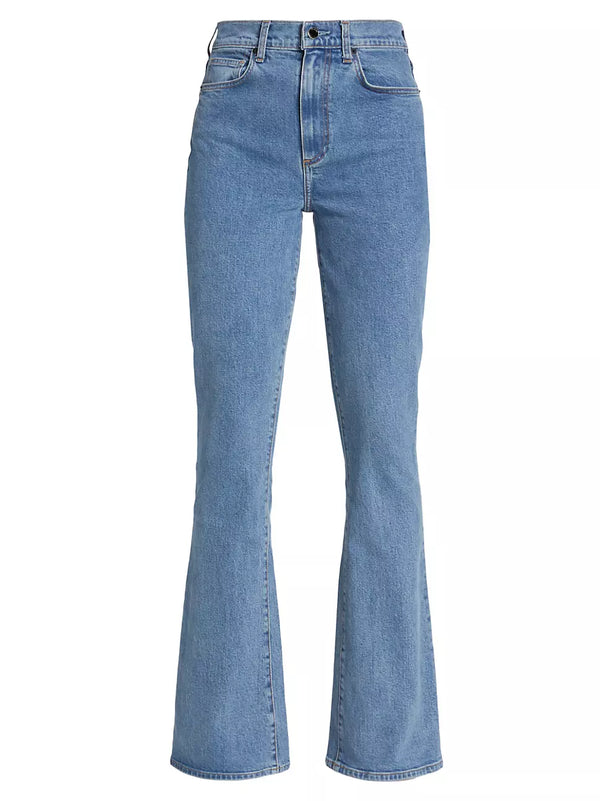 Le Jean Remy High-Rise Flared Jeans - Summer Sky