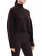 Theory Cropped Turtleneck in Cashmere - mink