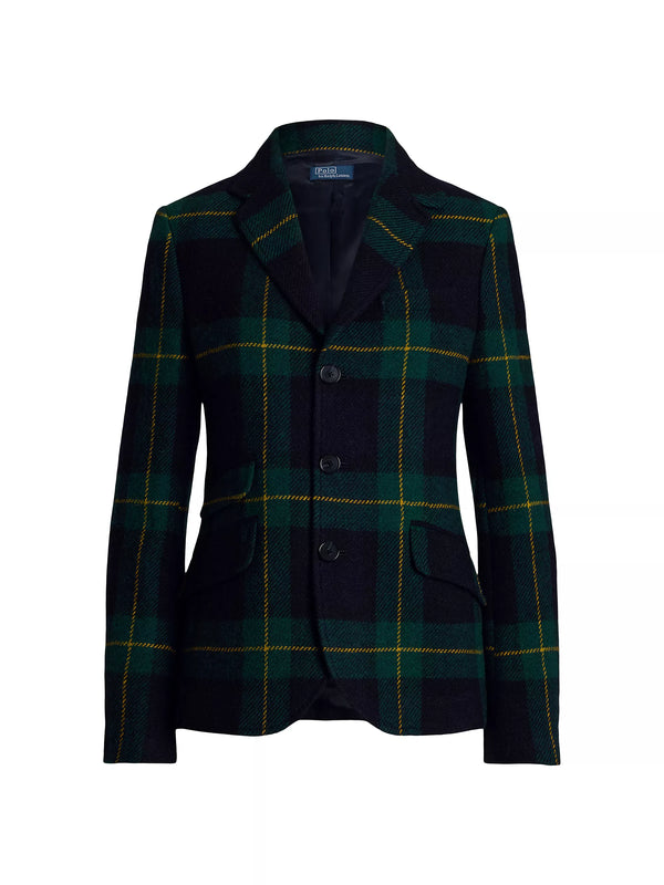 Polo Ralph Lauren Plaid Wool-Blend Single-Breasted Blazer - Gordon Tartan