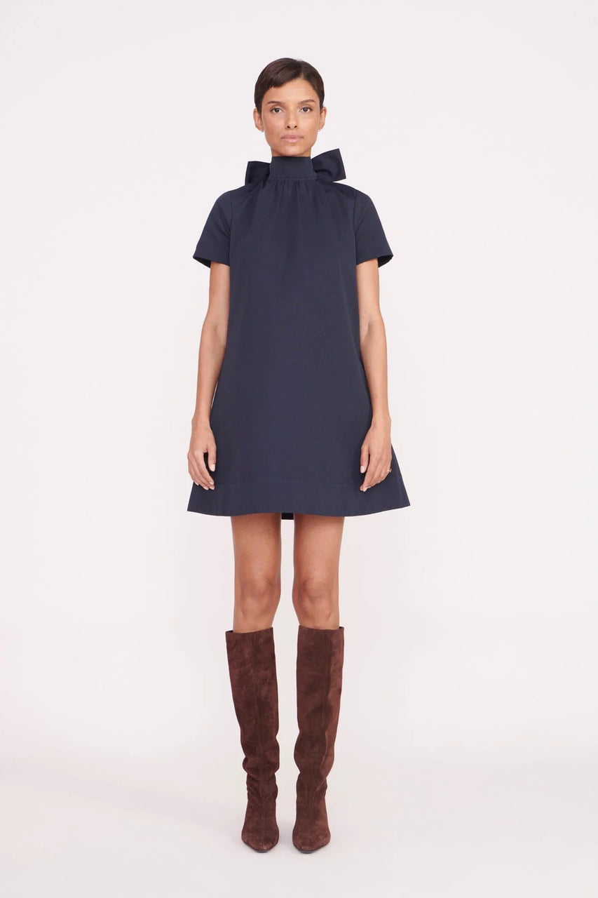 Staud Mini Ilana Dress Navy