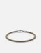 Miansai Snap Rope Bracelet w/ Sterling Silver in Polished Sage