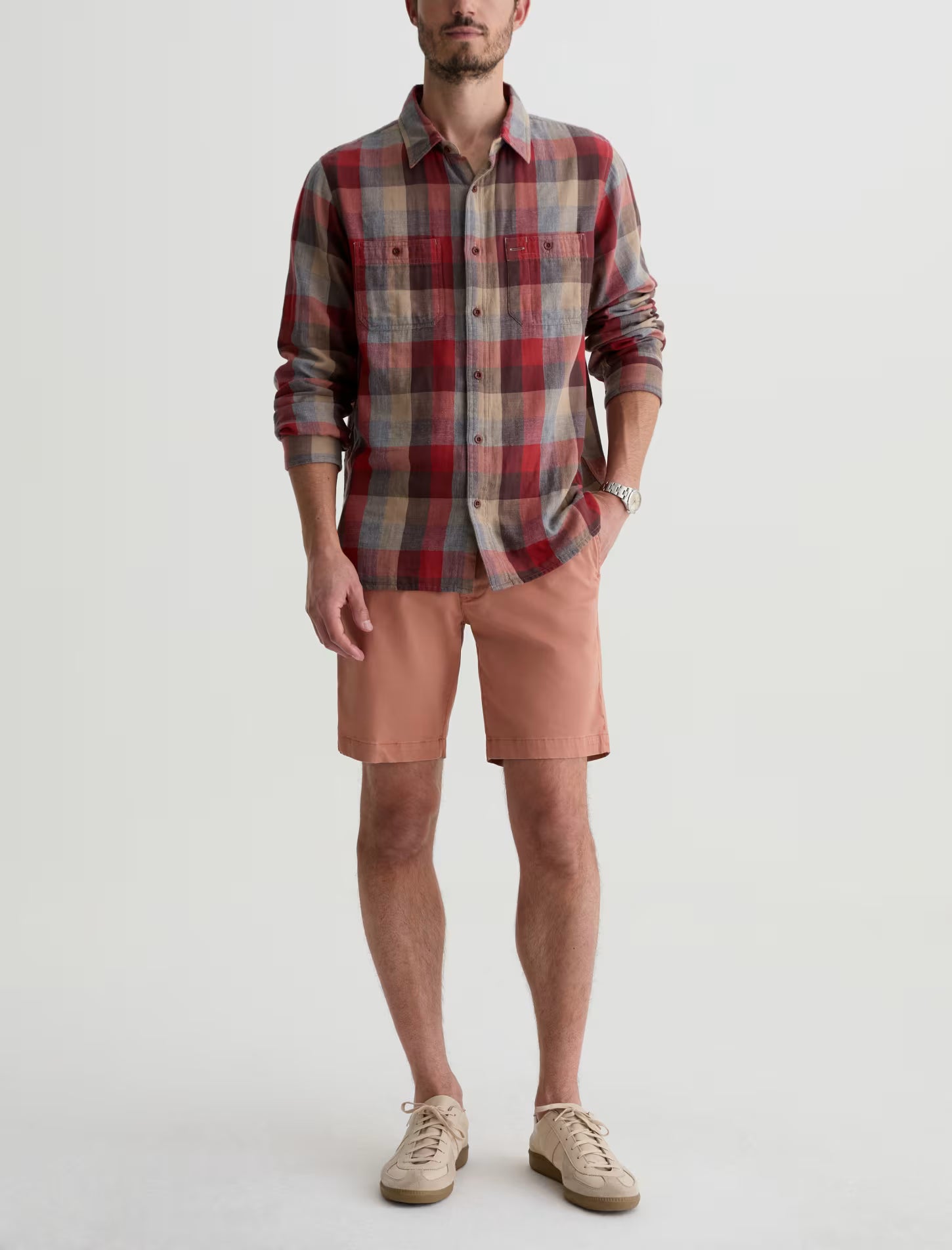 AG Wanderer Short - Sulfur Faded Salmon