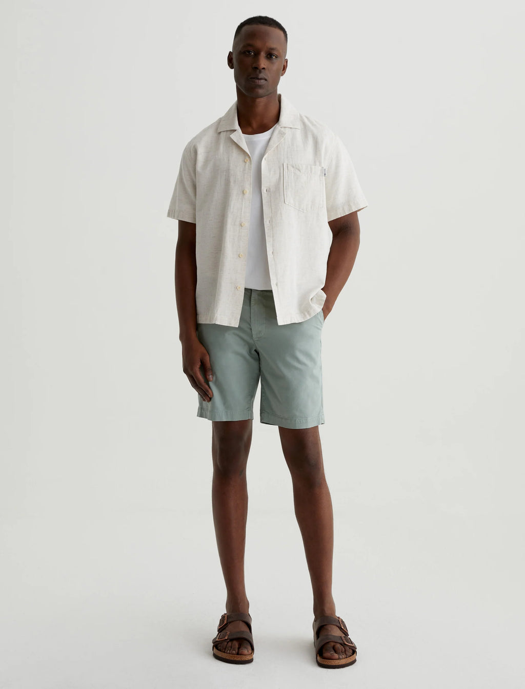 AG Wanderer Short Slim Trouser Short - Sulfur Matcha Latte