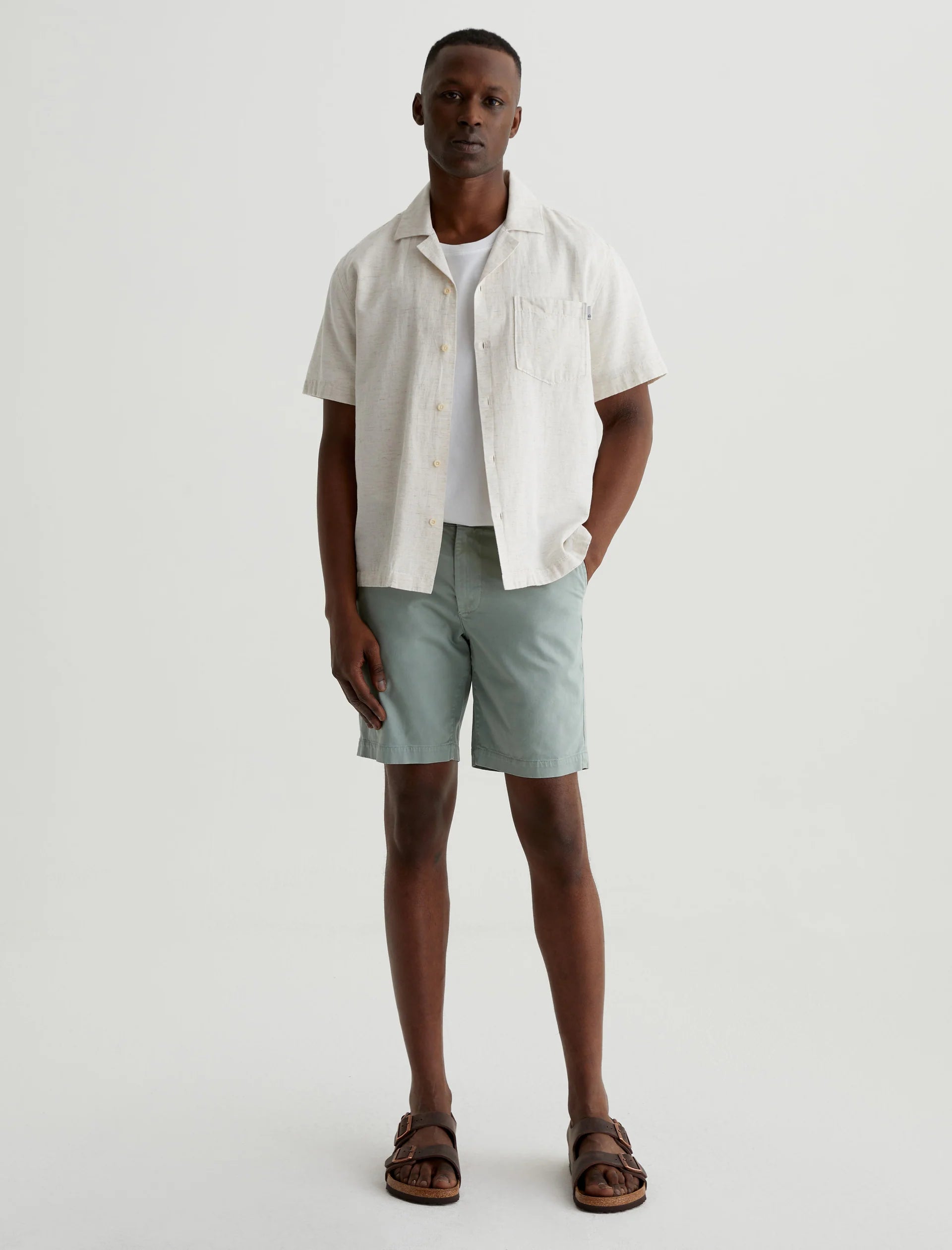 AG Wanderer Short Slim Trouser Short - Sulfur Matcha Latte