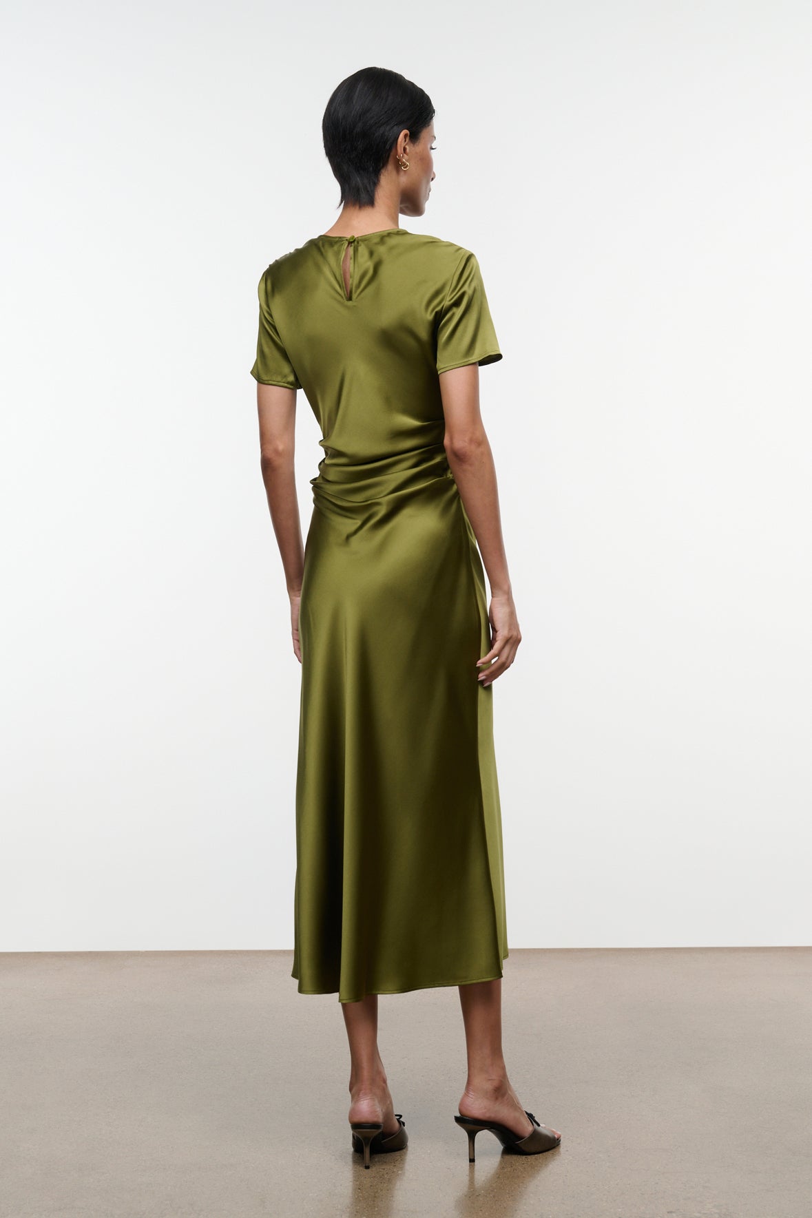 Staud Marcel Silk Dress - Pear