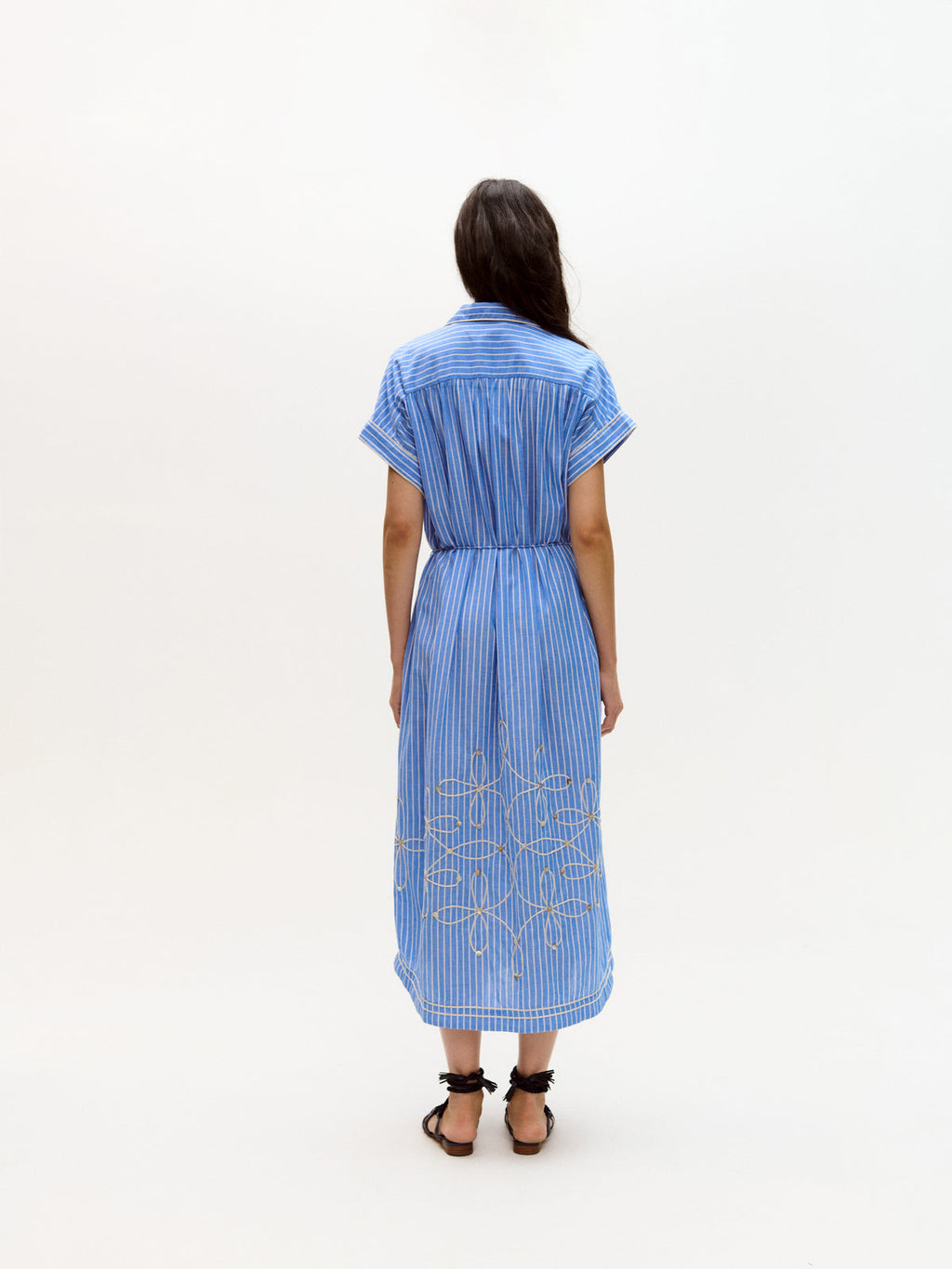 Carolina K Valerie Kaftan - Blue Stripes