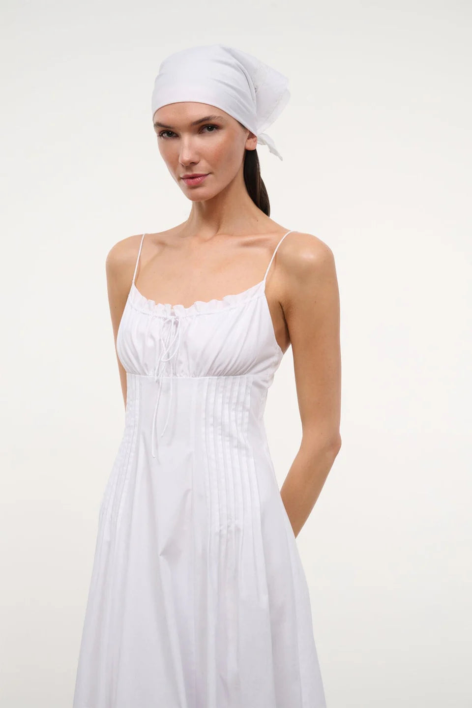 Staud Margi Dress White