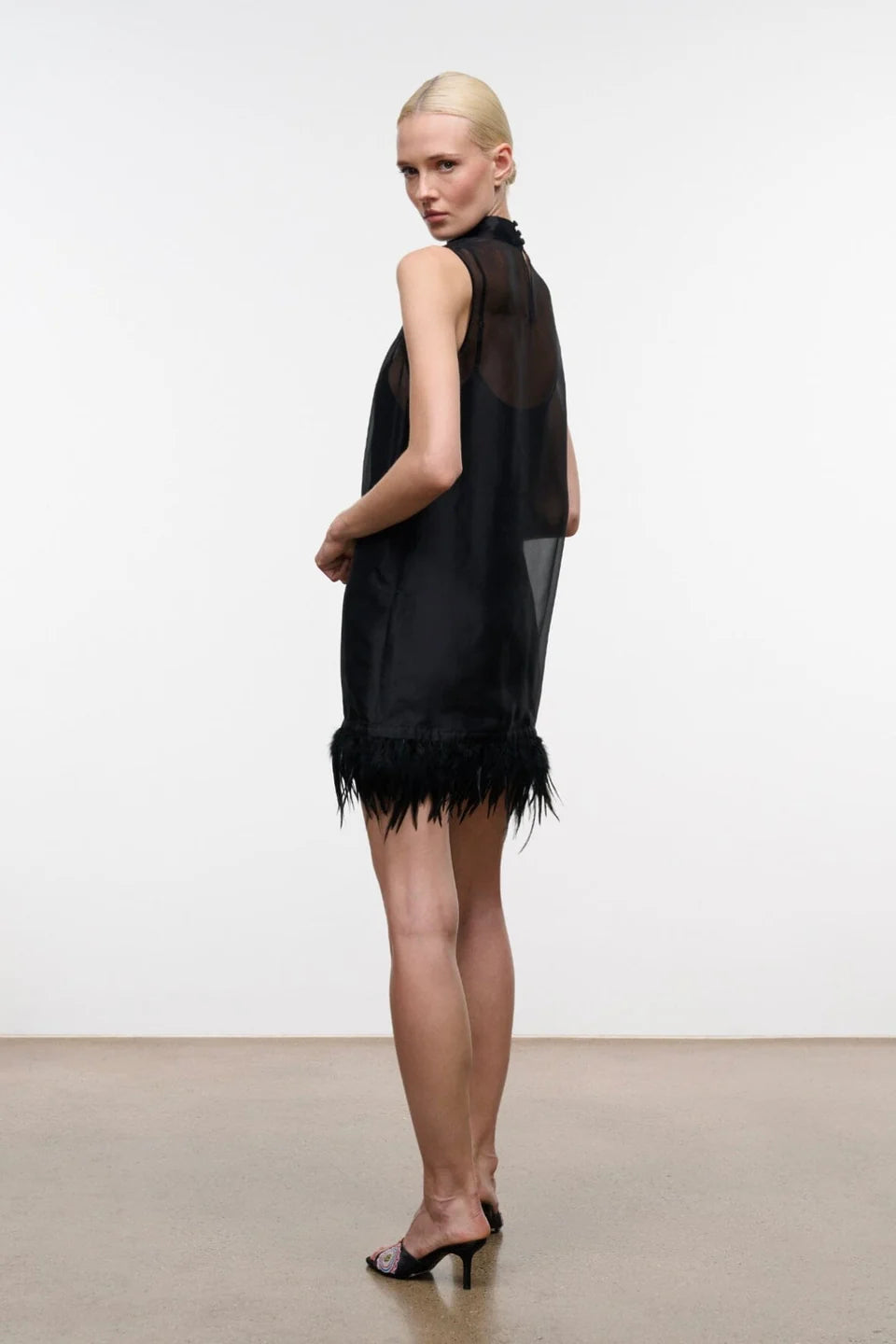 Staud Albee Mini Dress Black