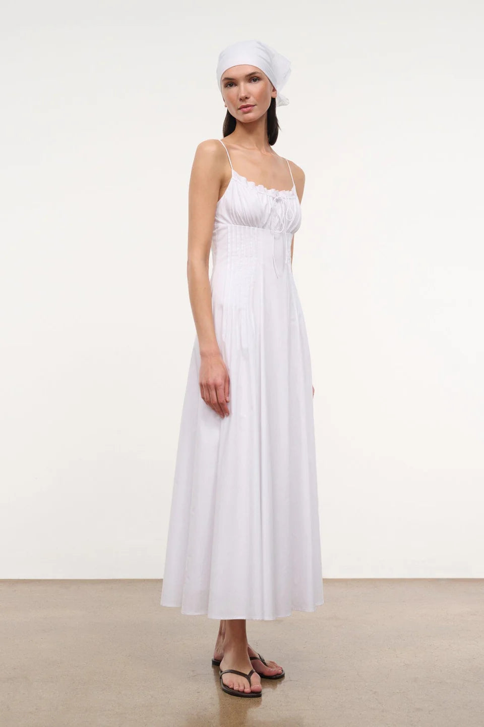 Staud Margi Dress White