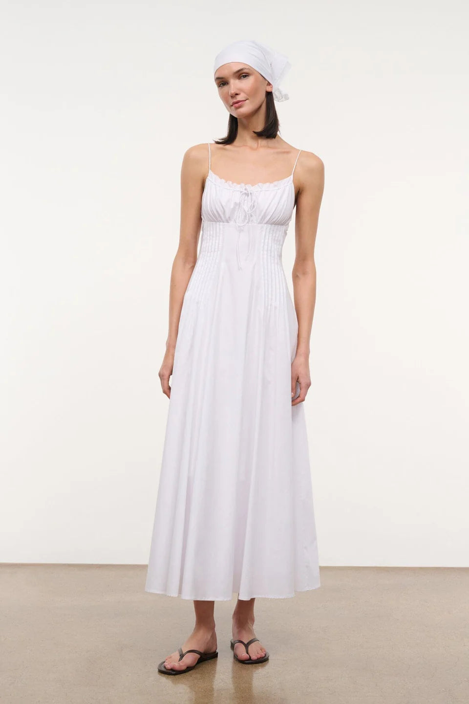 Staud Margi Dress White