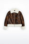 Stand Studio Lorelle Jacket - Brown/Off White