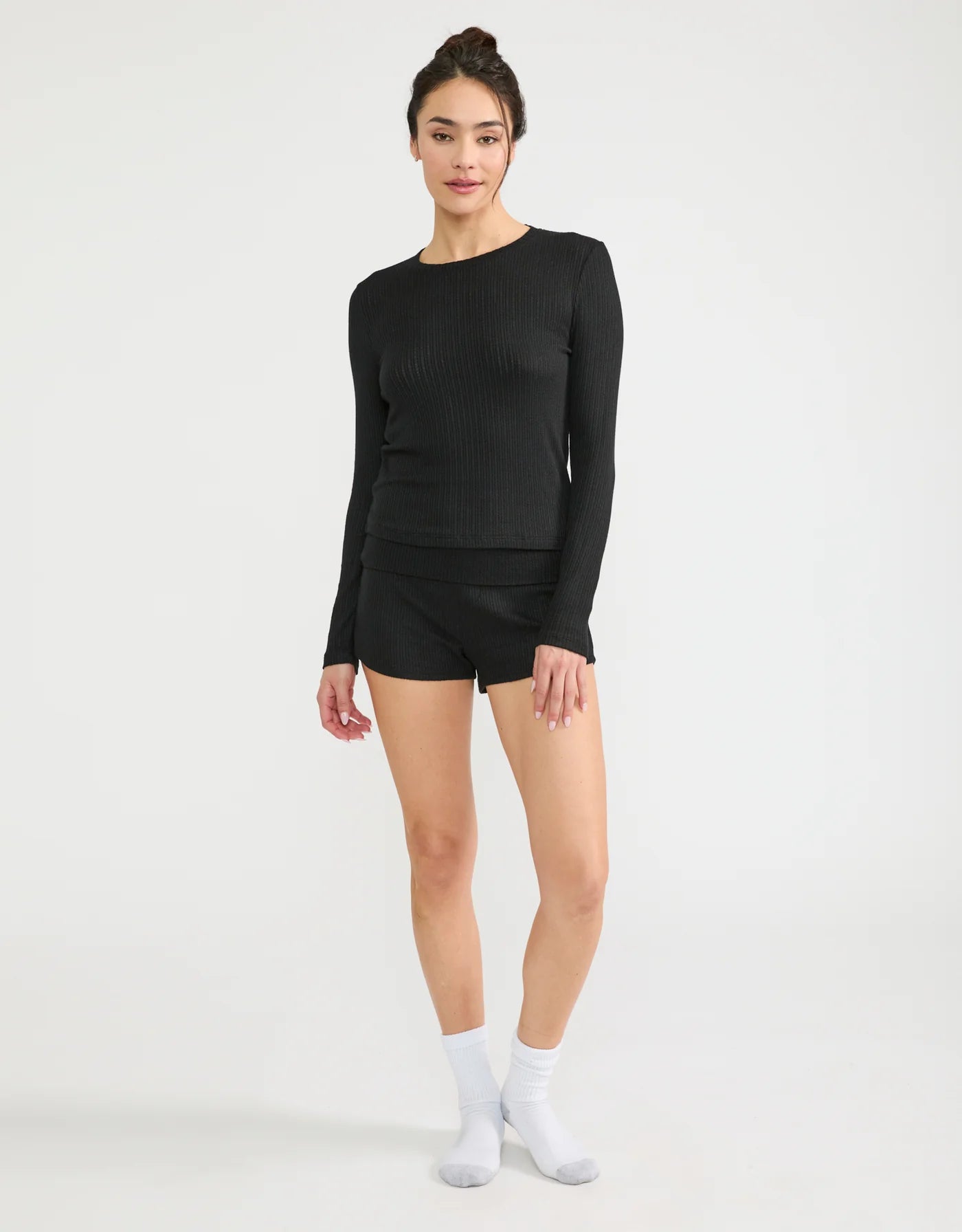 Maison Wheat Ventura Pointelle Short - Black