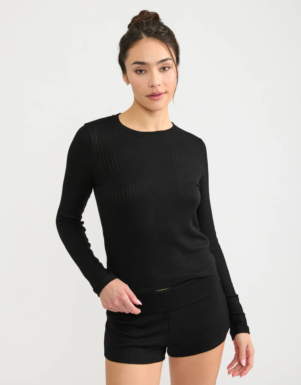 Maison Wheat Ventura Pointelle Short - Black