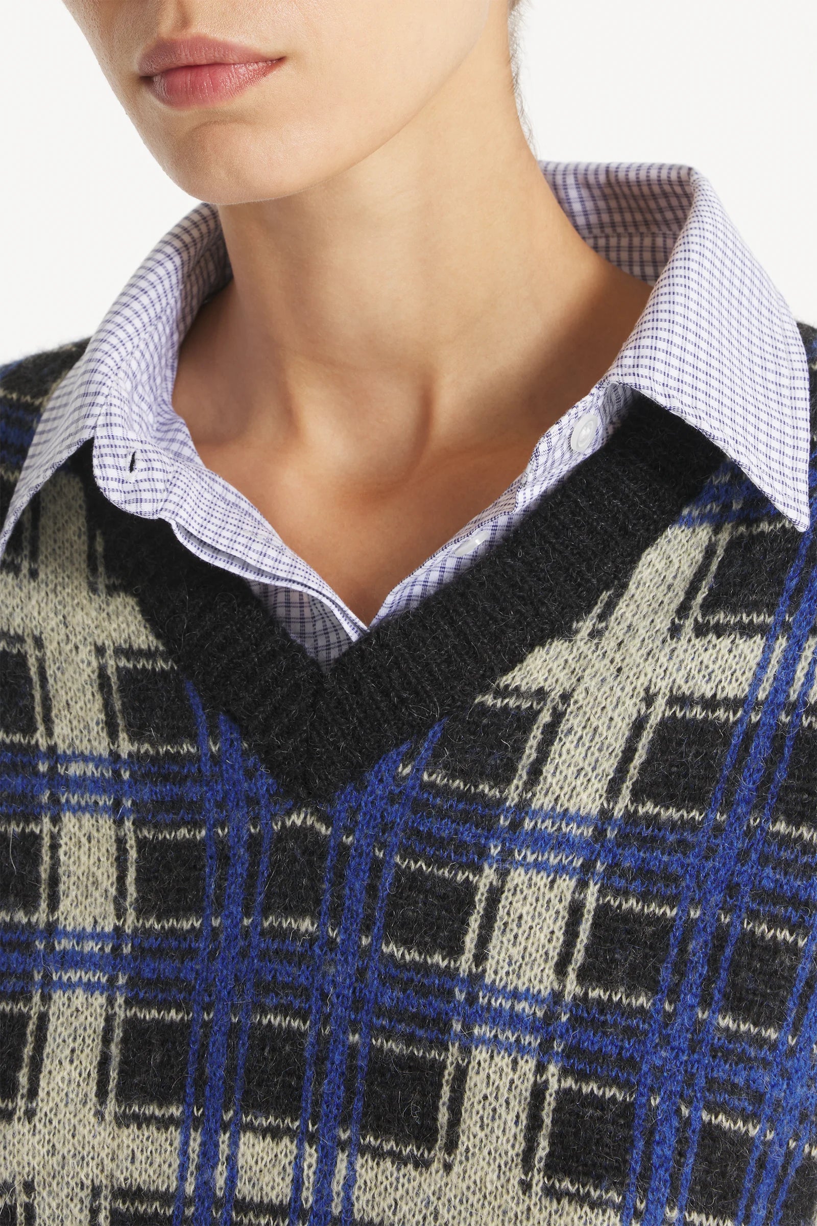 Le Mont St Michel Sarro - Check Sweater