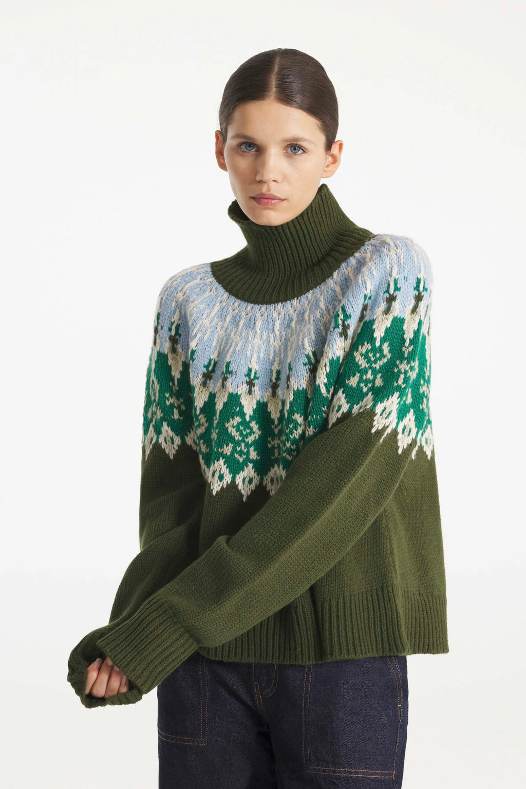 Le Mont St Michel Sileda  – Oversize Jacquard Sweater