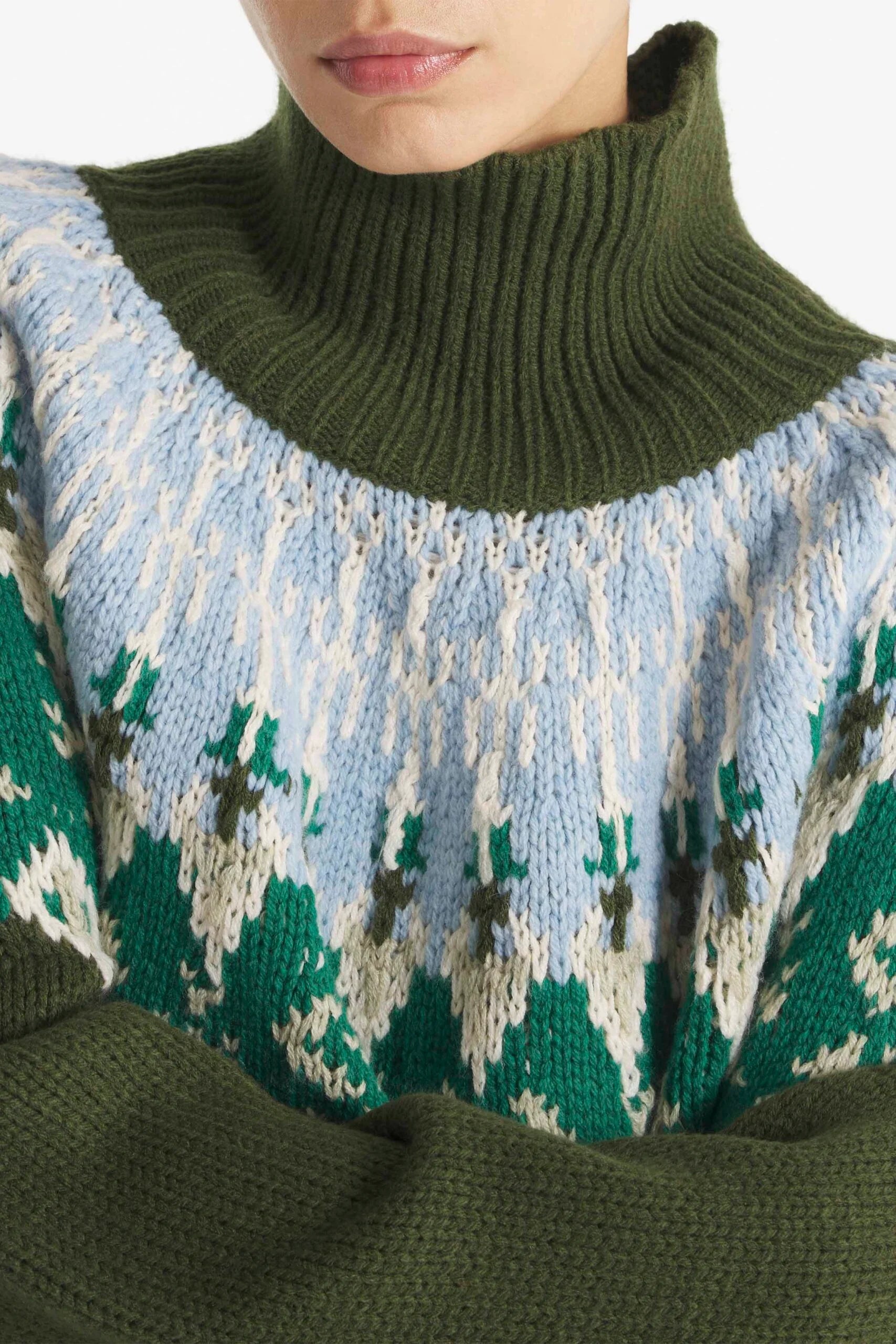 Le Mont St Michel Sileda  – Oversize Jacquard Sweater