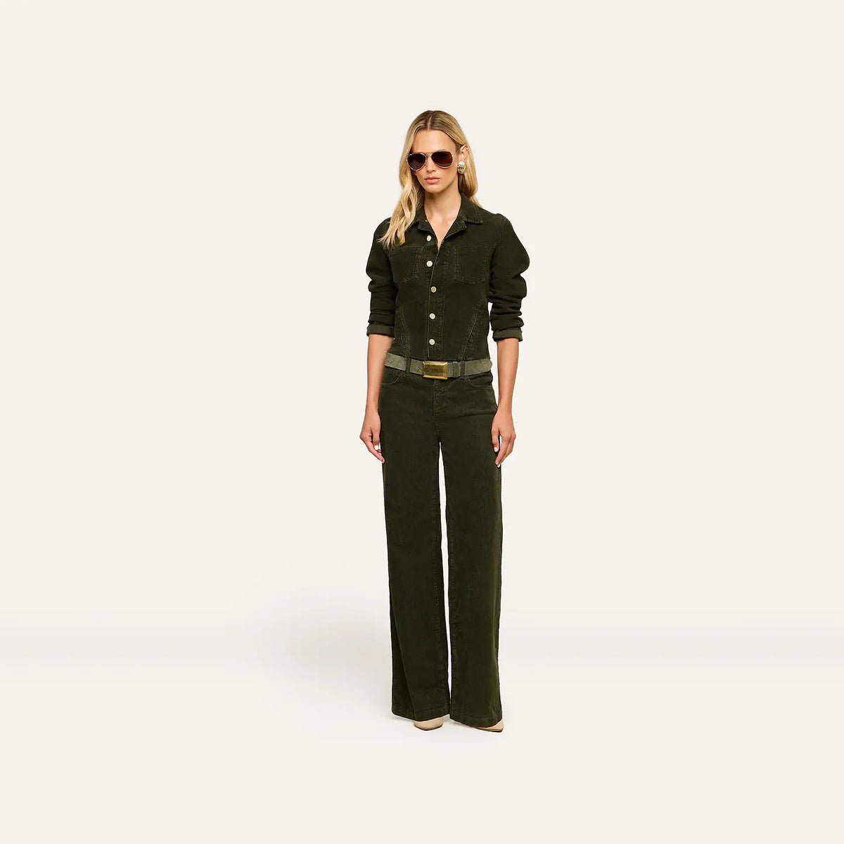 L'Agence Janelle Corduroy Jacket - Army